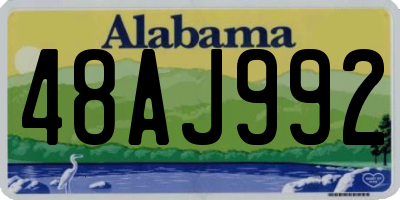 AL license plate 48AJ992