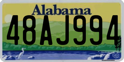 AL license plate 48AJ994