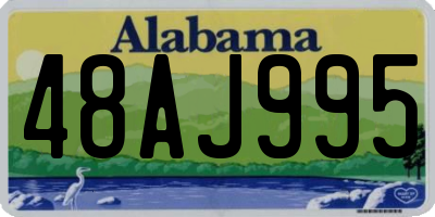 AL license plate 48AJ995