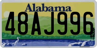 AL license plate 48AJ996