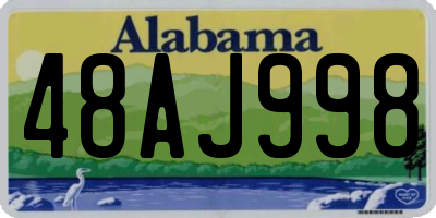 AL license plate 48AJ998