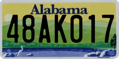AL license plate 48AK017