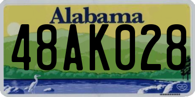 AL license plate 48AK028