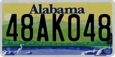 AL license plate 48AK048