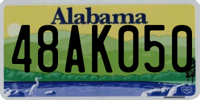 AL license plate 48AK050