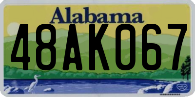AL license plate 48AK067