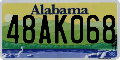 AL license plate 48AK068