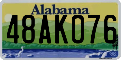 AL license plate 48AK076
