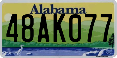 AL license plate 48AK077