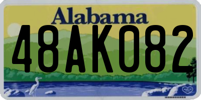 AL license plate 48AK082