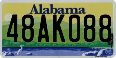 AL license plate 48AK088