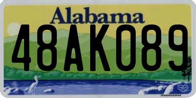 AL license plate 48AK089