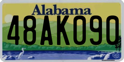 AL license plate 48AK090