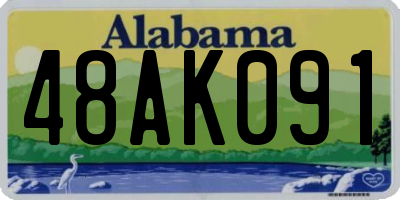 AL license plate 48AK091