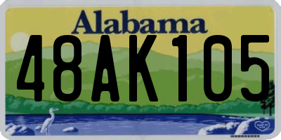 AL license plate 48AK105