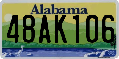 AL license plate 48AK106