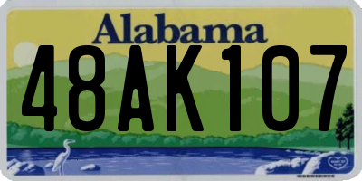 AL license plate 48AK107