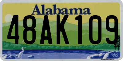 AL license plate 48AK109