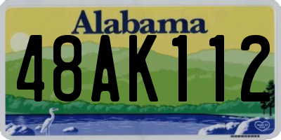 AL license plate 48AK112