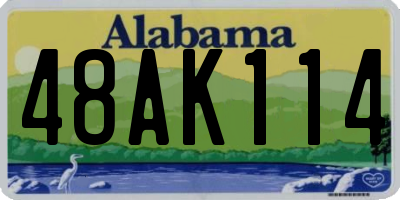 AL license plate 48AK114