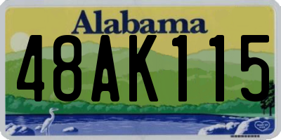AL license plate 48AK115
