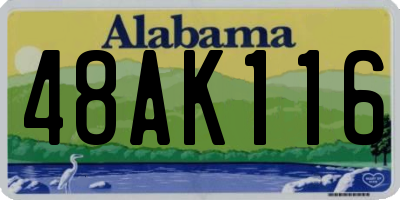 AL license plate 48AK116