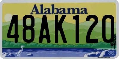 AL license plate 48AK120
