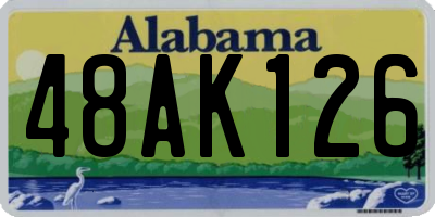 AL license plate 48AK126