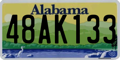 AL license plate 48AK133