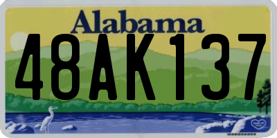 AL license plate 48AK137