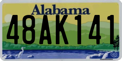 AL license plate 48AK141