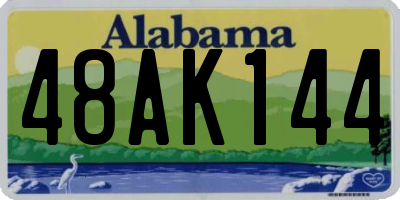 AL license plate 48AK144