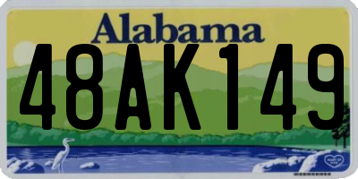 AL license plate 48AK149