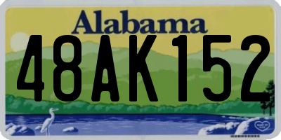 AL license plate 48AK152