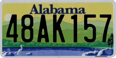 AL license plate 48AK157