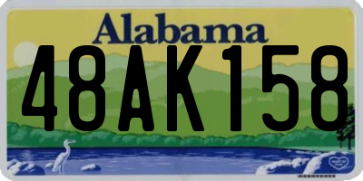 AL license plate 48AK158