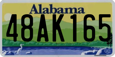 AL license plate 48AK165