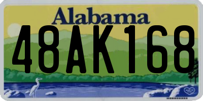 AL license plate 48AK168