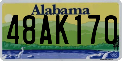 AL license plate 48AK170