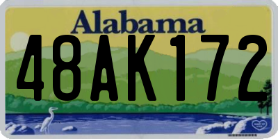 AL license plate 48AK172