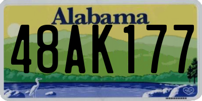 AL license plate 48AK177