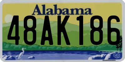 AL license plate 48AK186