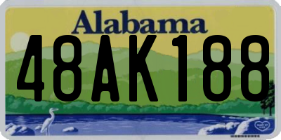 AL license plate 48AK188