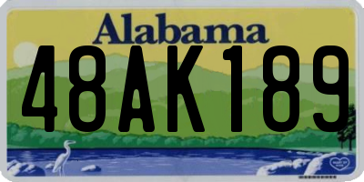 AL license plate 48AK189