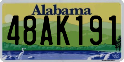 AL license plate 48AK191