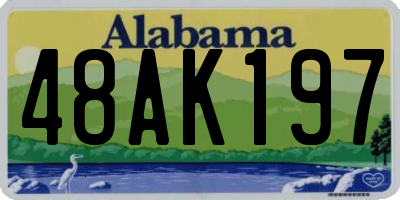 AL license plate 48AK197
