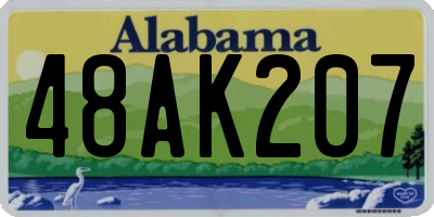 AL license plate 48AK207