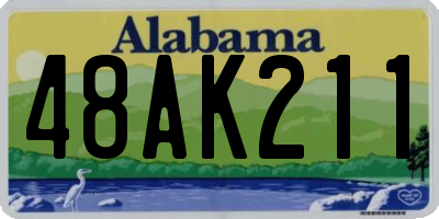AL license plate 48AK211