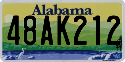 AL license plate 48AK212