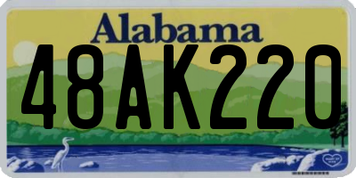 AL license plate 48AK220